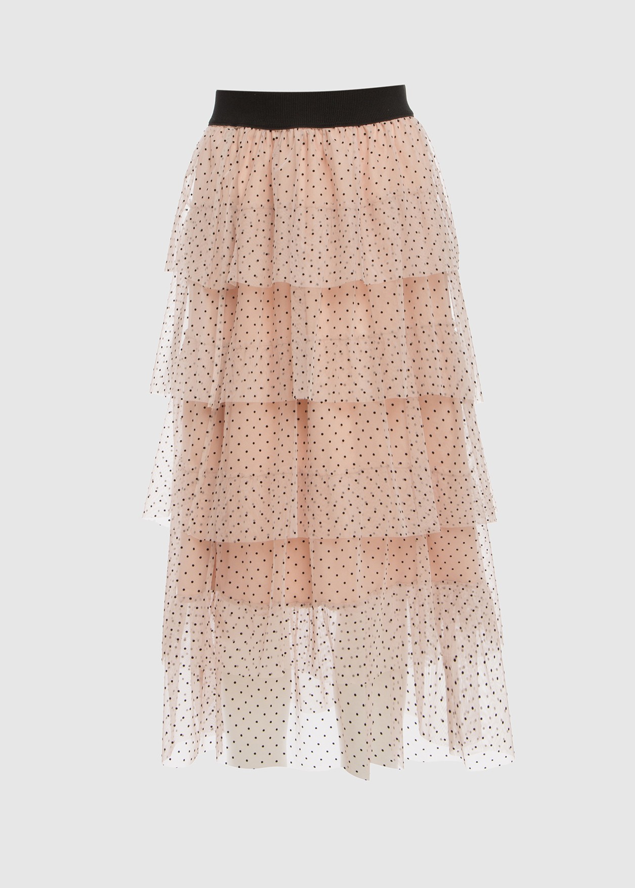 Dotted skirt with ruffles