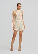 Crochet lace halter neck blouse