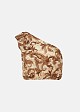 Cropped printed one-shoulder top
