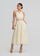 Midi shirt dress in lace