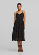 Midi dress made of guipure lace
