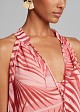 Maxi printed dress with decorative beads