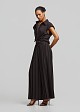 Cropped pleated trousers