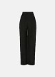 High-waisted trousers with a linen-look finish