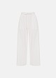 Cropped trousers in a linen-look fabric