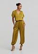 Harem trousers in satin look