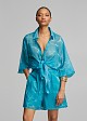 Sheer batik print shirt