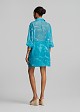 Sheer batik print shirt