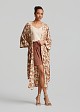 Printed kimono in foil detailing