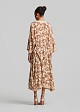 Printed kimono in foil detailing