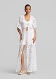 Long broderie lace kaftan
