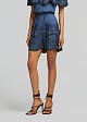 Denim shorts with embroidery
