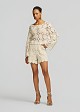 Crochet shorts with sequins