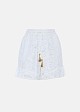 Broderie lace shorts with decorative beads
