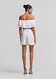 Broderie lace shorts with decorative beads