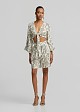 Printed high-waisted shorts