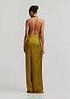 Jumpsuit with V-neckline in satin look
