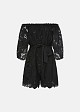Off shoulder lace jumpsuit