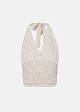 Lace halter neck blouse