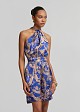 Printed halter neck top