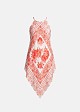 Printed halter neck top in a scarf-style design