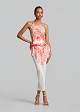 Printed halter neck top in a scarf-style design