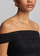 Off shoulder μπλούζα από δαντέλα