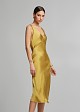 Midi lingerie-style dress in a satin look