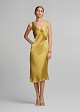 Midi lingerie-style dress in a satin look