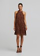 Halter neck lace dress