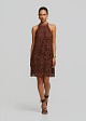 Halter neck lace dress