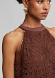 Halter neck lace dress