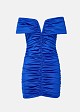 Mini off-shoulder dress with ruching
