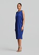 Sleeveless stretch dress with ruched detailing