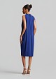Sleeveless stretch dress with ruched detailing