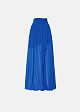 High-waisted maxi skirt with ruched detailing