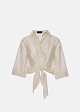 hirt with tie and rhinestone details