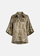 Printed shirt in lurex paisleys pattern