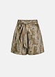 Printed shorts in  lurex paisleys pattern