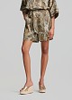 Printed shorts in  lurex paisleys pattern