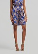Shorts with a paisley pattern in a satin finish