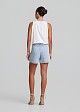 Top with a cut-out  and V neckline