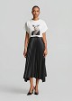 Printed t-shirt with embossed pearl details