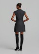 Mini tulip dress in soft denim with decorative lace