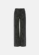 High-waisted grey denim jeans in all over hot fix