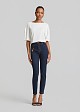 High-waisted skinny jeans