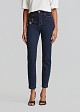 High-waisted skinny jeans