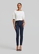 High-waisted skinny jeans
