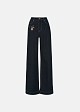 High-waisted straight-leg jeans