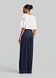 High-waisted straight-leg jeans